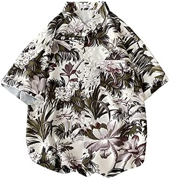 Camisas havaianas de senhoras Botão de verão Down Drop ombro de manga curta Caminhada Hawaii Floral Holiday Tshirt