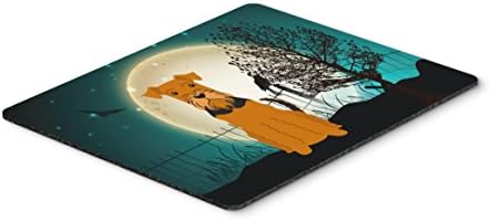 Tesouros de Caroline BB2231MP Halloween Scary Airedale Mouse Pad, Pad Hot Pad ou Trivet, Para jogos de escritório em casa,