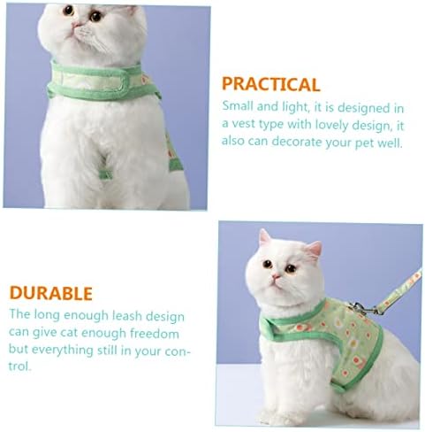 IPETBOOM 2 SETS CAT LEASH SUSPENDENTE Puppy Vest Puppy Arnness Step in Cat Harness Vest Cat colete Cole