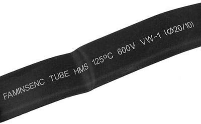 8 PCs Ligação elétrica Tubulação de tubo de tubo de tubo de fio Manga de cabo preto