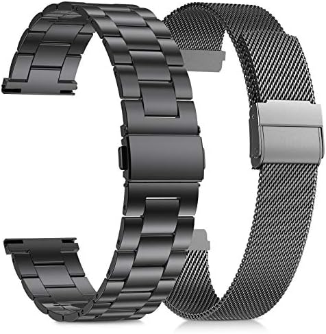Girovo compatível com Fitbit Versa 2 Band/Versa Lite/Versa Band Men Men, Bandas de relógio de metal de aço inoxidável
