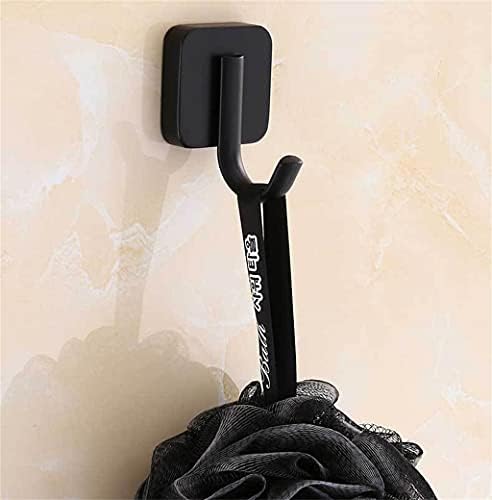WJCCY 1 PCS Toalha de aço inoxidável gancho preto roupas de cozinha emaranhada gancho gancho de parede gancho de toalha para