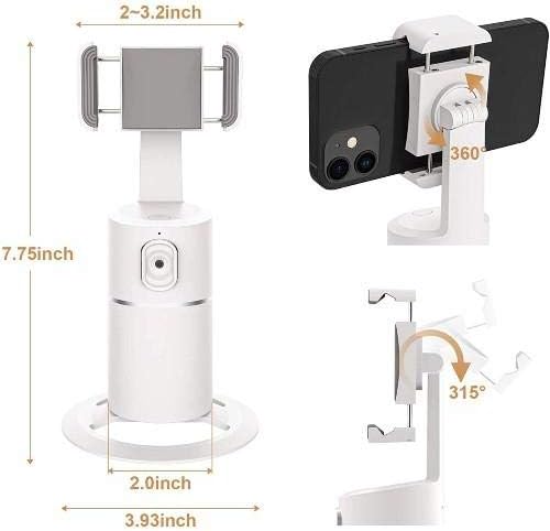 Suporte de ondas de caixa e montagem compatível com vivo v23 - suporte de selfie pivottrack360, rastreamento facial mount stand stand para vivo v23 - winter white