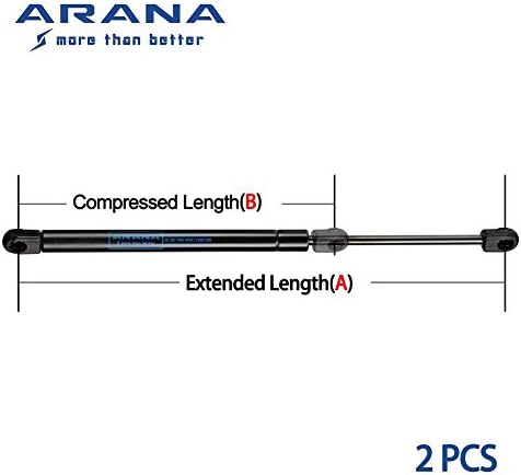 Suportes de vidro traseiro Suporte de elevação compatível com 1997-2006 Jeep Wrangler Hardtop Shocks - W/Hardtop traseiro