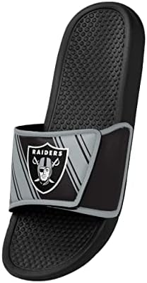 Foco Las Vegas Raiders NFL Mens Legacy Sport Slide - M, Black