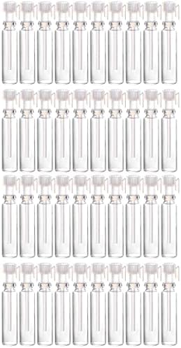 Oitto 100 PCS PERFUME Amostra Mini garrafas de perfume vazio Mini garrafa de óleo essencial de vidro vazio para viagens e recipientes
