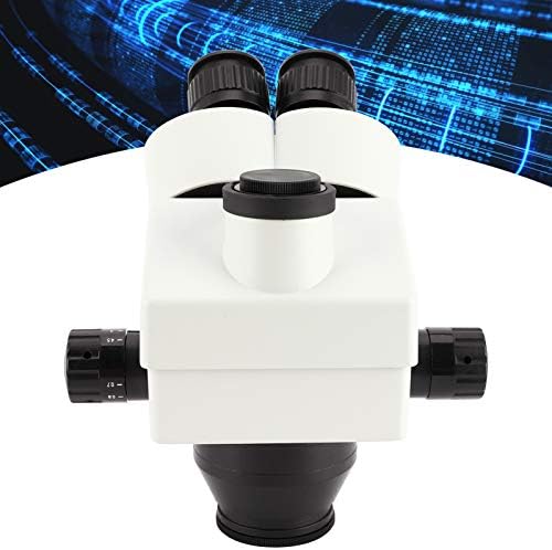 Lente objetiva do microscópio, 7x-45x Microscópio de estéreo branco ocular, para a indústria escolar de microscópio estéreo