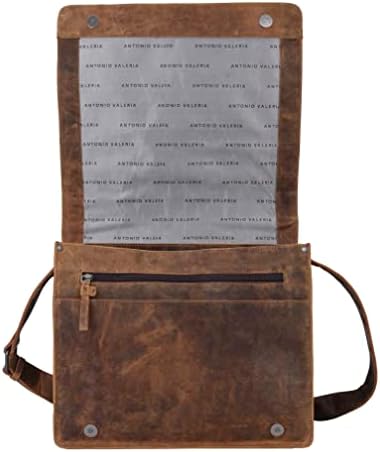 Antonio Valeria Albert Brown Premium Leather Messenger Bag for Men