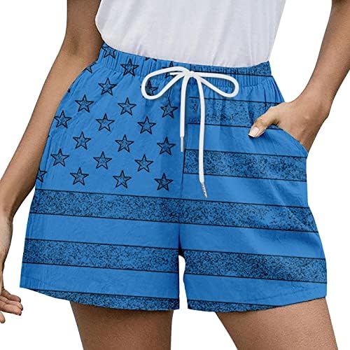 Shorts femininos casuais com bolsos altos elásticos na cintura cister shorts suor solto