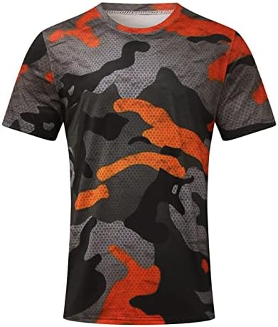 T-shirts de manga curta do soldado de Beuu para homens, camisetas de camuflagem de verão, trepadeira atlética do músculo