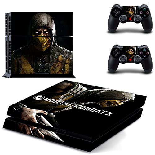 Para PS4 Normal - Game Ninja Mortal Melhor Guerra Kombat X PS4 ou PS5 Skin Skin para PlayStation 4 ou 5 Console e Controladores