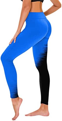 Leggings de treino de ioga de gradiente de tie-dye para mulheres perneiras de cintura alta