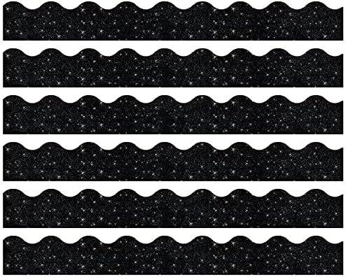 Trend Black Sparkle Terrific Trimmers®, 32,5 'por pacote, 6 pacotes