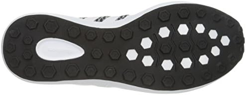 ADIDAS MEN's Cloudfoam Race Running Shoe, preto/branco/cinza, 8 D - Médio