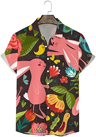 Camisa havaiana de páscoa coelho de pásco