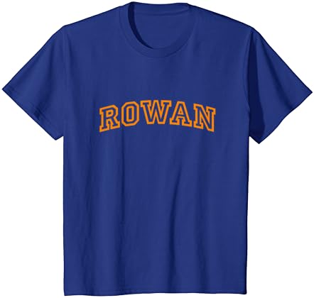 T-shirt de estilo de ex-alunos da Universidade Vintage da Rowan Arch Vintage