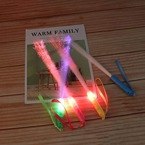 Asaladi 12pcs Varas de fibra óptica LED STALS PLANS BATHS LIGHT UP TOYS GLOW STATS PARA CONCERTO DO FESTO DE CASAMENTO