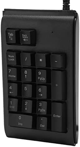 Qinlorgo numérico teclado, plug and play 19 key USB Wired Numeric Keypad para computador de mesa