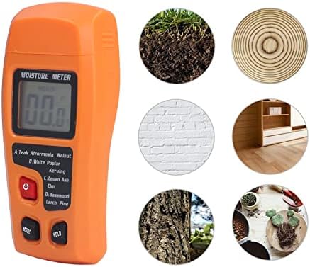 Medidor de umidade de madeira, alta precisão Detector de umidade 4 Modos Testador de umidade Testador de umidade Multi -propósito