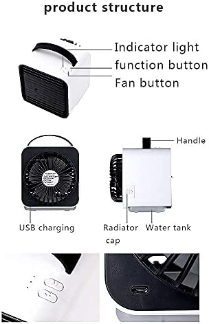 Isobu Liliang-- Coolers evaporativos Mini Fan Desktop Frias de ar USB Ar condicionado pessoal, Mini-Mini RECERMOR DE AR ​​AR