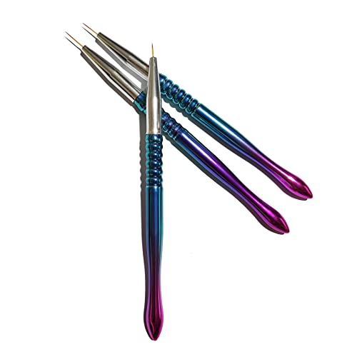 Conjunto de pincéis de arte da unha Manicure Eletroplatação mágica cor de haste cor de tinta de tinta link de caneta unhas de manicure ferramentas de manicure