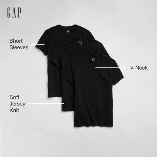 T-shirt de gap-pack de 3-pacote masculino