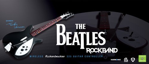 The Beatles: Rock Band X360 Wireless Rickenbacker 325 Controlador de guitarra