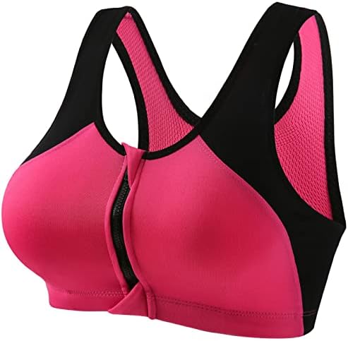 Front Front Sports Bra Wirefree Free acolchoado sem impacto médio ioga Bras Gym Executa tanques de tanques de tanques ativos