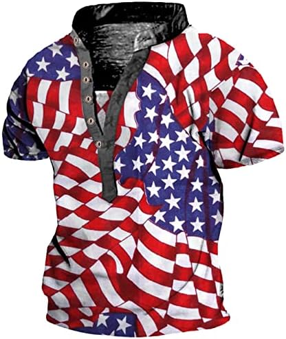 2023 Novo botão masculino de manga curta camiseta de cor ao ar livre, top masculino, camiseta correndo camiseta