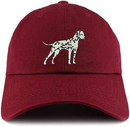 Loja de vestuário da moda Dalmácia cachorro bordado de baixo perfil de algodão macio touca de chapéu de pai