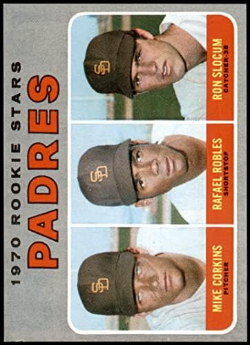 1970 TOPPS 573 Padres Rookies Rafael Robles/Ron Slocum/Mike Corkins San Diego Padres NM/MT Padres