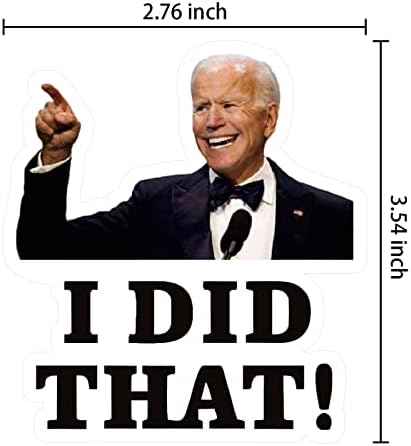 100pcs Eu fiz esses adesivos de Biden apontados para o seu adesivo esquerdo adesivo Joe Biden adesivo engraçado