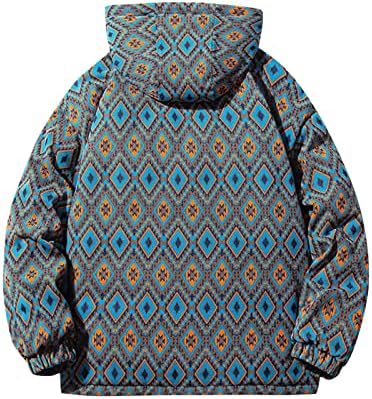 Ymosrh Men Jackets Moda de inverno Inverno novo masculino espessado com capuz com capuz de camisa de algodão estampado