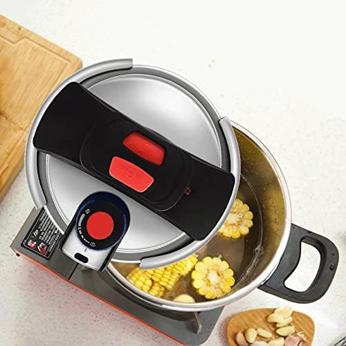 Zyzmh aço inoxidável Pressão panela de panela de panela de sopa de sopa de sopa de vapor para todos os fogões, incluindo indução 4L/6L/8L