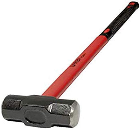 Urrea Sledge Hammer - martelo de perfuração de cabeça de aço de 16 libras com a cabeça forjada de cabeça e fibra de vidro almofadada - 1440GFV