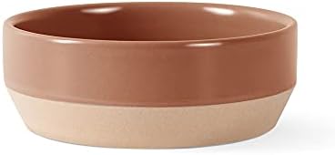 Fringe Studio Text Woof Medium Stayware Pet Bowl, Terra Cotta