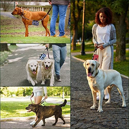 Idolpet Dog Poop Bag Dispenser para trela o recipiente de porta -malas de cães elegantes, Hands Free Used Waste Sager Portador de