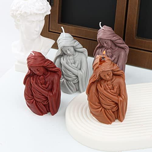 Coestabile madonna molde baby jesus resina família molde conestabile madonna escultura molde molde de silicone para resina molde