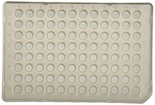 BrandTech 781357 Polipropileno Branco de 96 poços de 96 poços Plate de PCR em tempo real