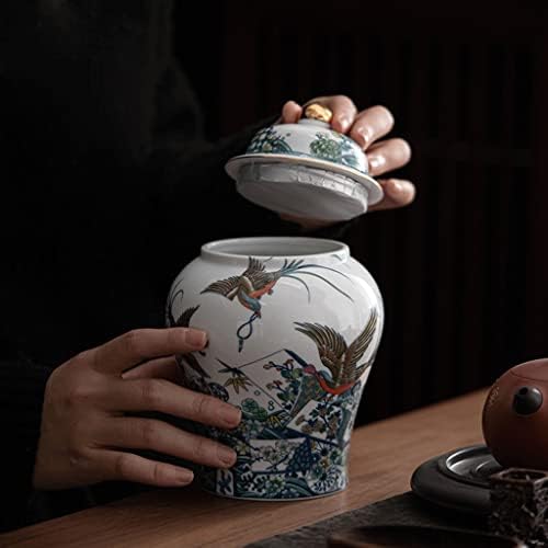 Xmtxzym esmaltado Cerâmica Jarros de armazenamento de chá de vedação caixas de embalagem de chá caixas de frascos vazios