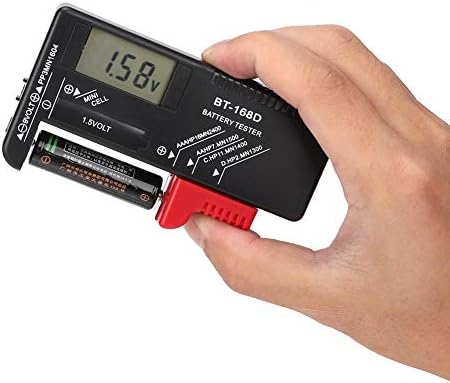 Testador de bateria digital portátil, analisador de diagnóstico de medição de bateria para as baterias de célula de botão AAA