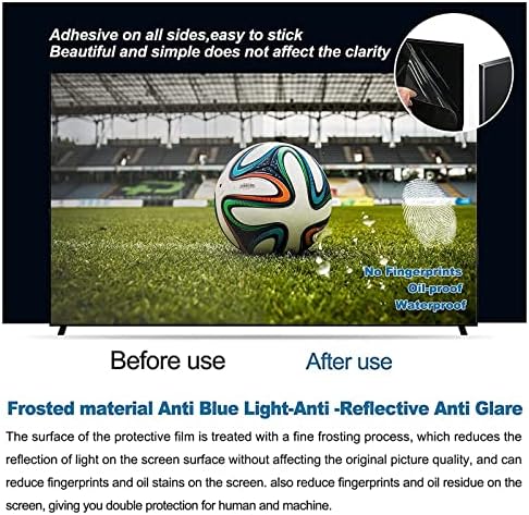 WSAH 32-75 polegadas TV Screen Protector - HD Matte Film - Anti Glare - Anti -Ultraviolet - Para Family TV alivia a proteção de