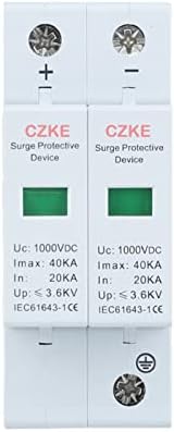 FEHAUK 2P DC 600/800/1000VDC Dispositivo de proteção de surto 20-40Ka SPD Protetor