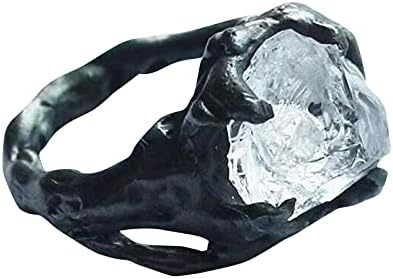 Anéis de casamento femininos Imitação de personalidade criativa feminina imitação irregular de cristal de cristal tamanho 512 jóias