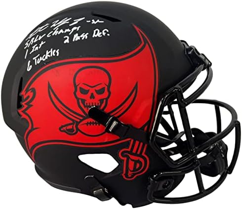 Antoine Winfield Jr assinou o capacete em tamanho grande Buccaneers PSA Coa Tampa Bay