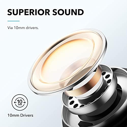 Soundcore por Anker Life P3I Hybrid Active Ruído cancela os fones de ouvido, 4 microfones, chamadas aprimoradas da