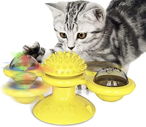 Zboro Windmill Cat Funny Turk Titable Pet Scratching Tickle Cats Hair Cat Puzzle interativo compatível com Smart Pet-36853