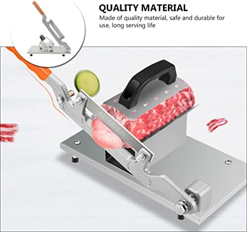 Manual de carne de delicatessen hemoton Manual do fator de carne de aço inoxidável cortador de carne de carne de carneiro de carne de carneiro de alimentos para cozinhar em casa cozinhar maconha quente shabu coreano churce