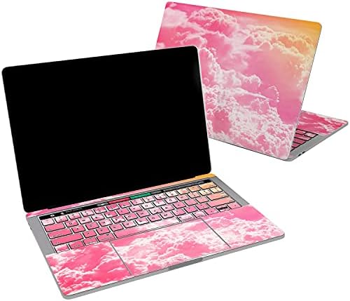 Lex Altern Vinyl Skin Compatível com MacBook Air de 13 polegadas Mac Pro 16 Retina 15 12 2020 2019 2018 nuvens rosa Padrão