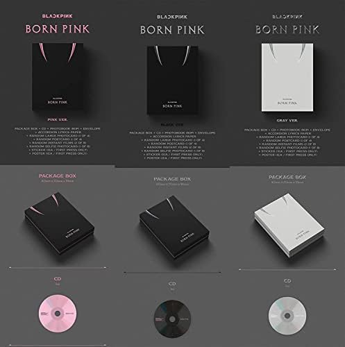 Dreamus [pré -encomenda Weverse] Blackpink - Born Pink [BOX Set Version] Álbum + Reservati Bônus + Pôster dobrado [Edição Coreana],